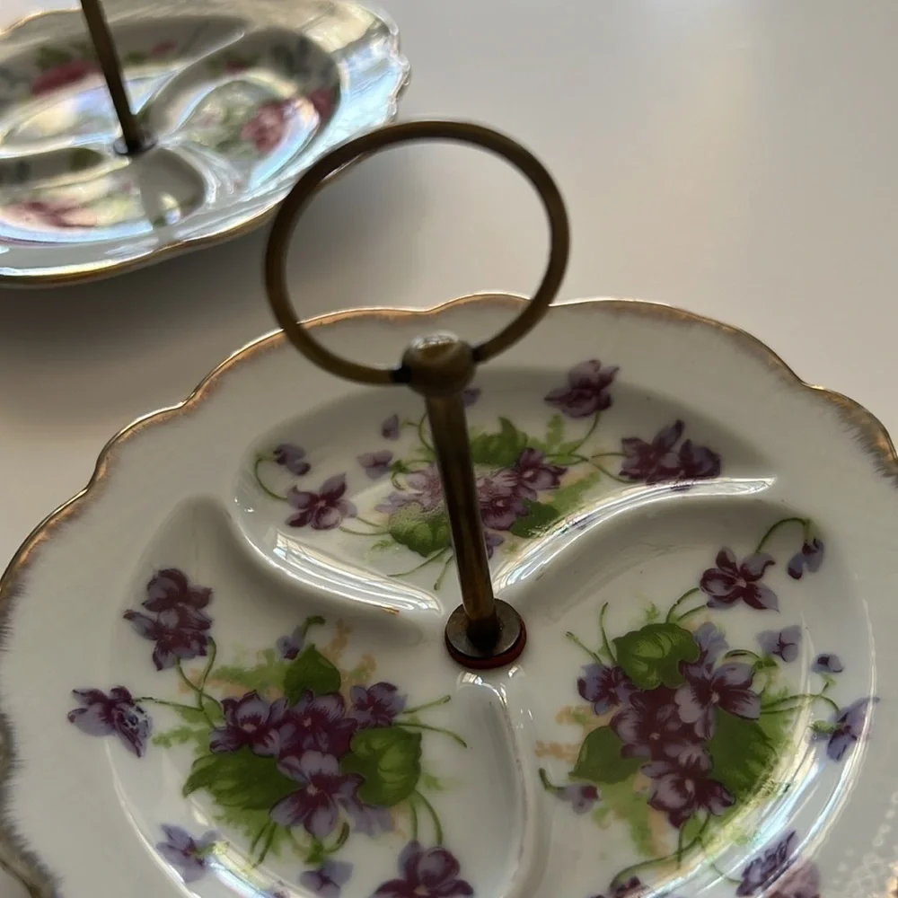 Lefton china floral hand painted dishes 2